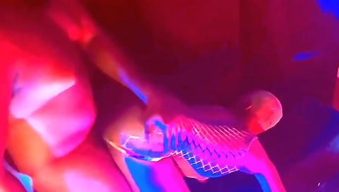 Black ebony woman gives a good blowjob to step daddy