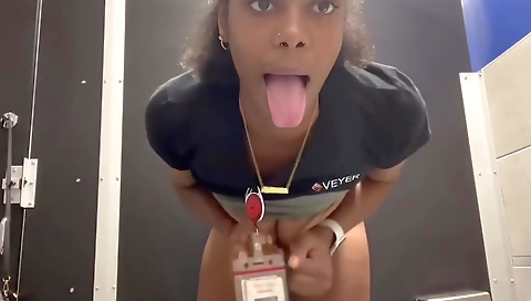 Amateur busty brunette with big tits and ass webcam video