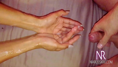 Ebony milf with a large ass and huge tits sucking a big pecker