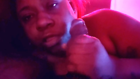 Black cock fucks amateur ebony after some sex in the bed