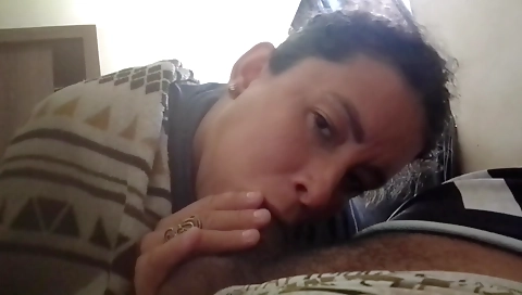 Ebony big cock brunette fucked and pounded in a deepthroat