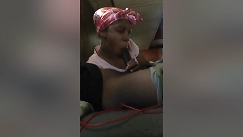 Ebony milf enjoying sensual sex with a horny boyfriend