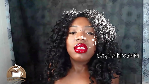 Chylattexxx takes off her finest outfit in the shower