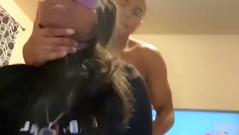 Big ass ebony milf is getting anal fucked on camera