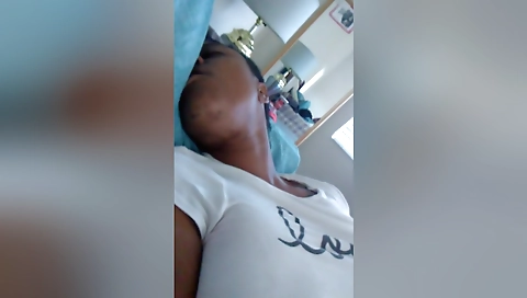 Ebony babe is getting her pussy and clit fucked hard